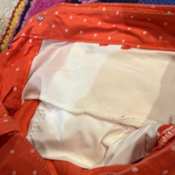 3 For $30”**Lee Shapetastic”Hidden Hold” Coral &White Stretch Ankle Zip Size 8P - Picture 8 of 9